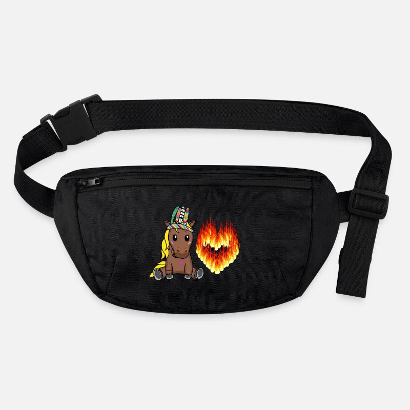 Hippie Pferd Valentin Herz feurig Liebe Herzen Stanley/Stella recycelte Gürteltasche