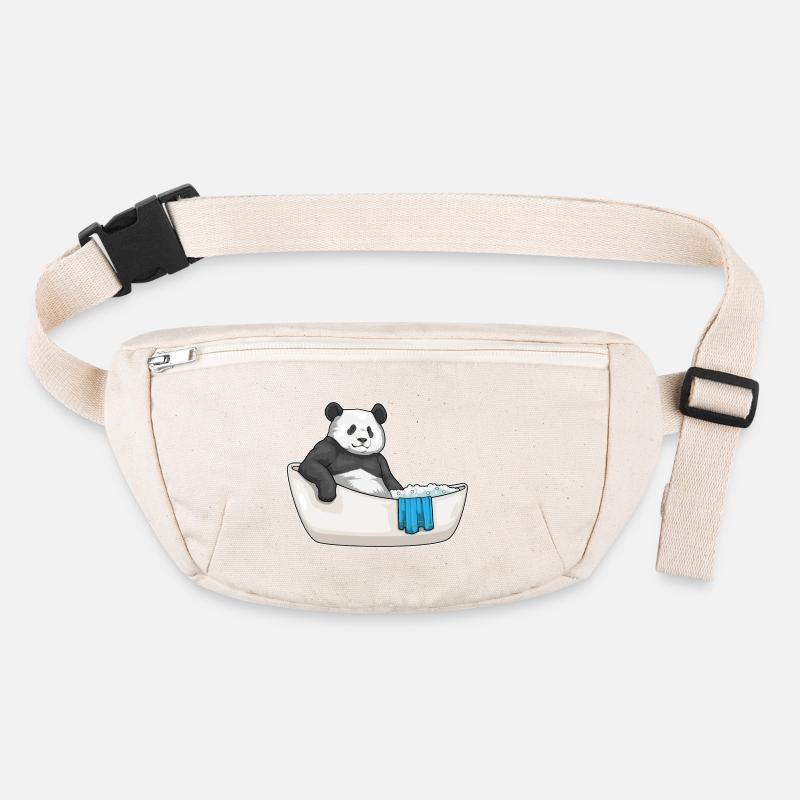 Panda Bathing Bathtub Stanley/Stella recycled Hip Bag 