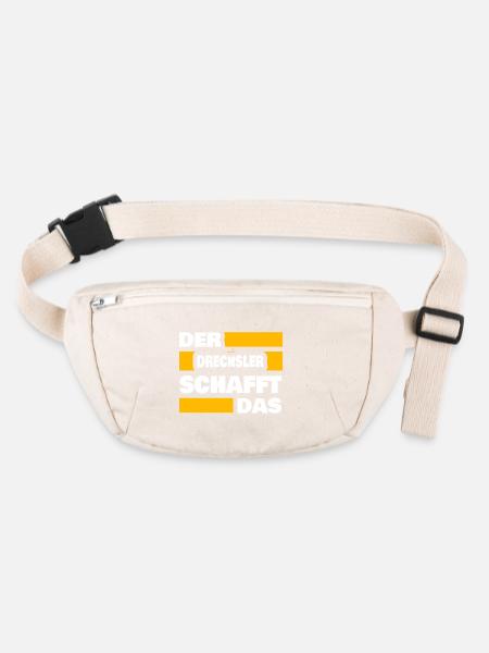 Woodturning as work - Stanley/Stella recycled Hip Bag  - natural - Front
