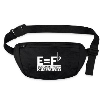 Musicians' Theory of Relativity | Music, Concert - Stanley/Stella recycled Hip Bag  - black - Front