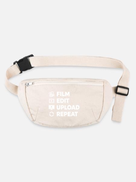 Videobearbeitung Filmerstellung Ersteller von Inhalten - Stanley/Stella recycelte Gürteltasche - Naturweiß - Vorne