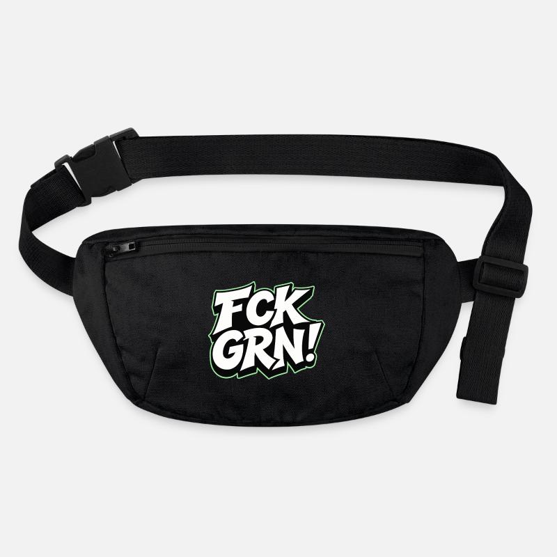 FCK GRN Statement lettering Stanley/Stella recycled Hip Bag 