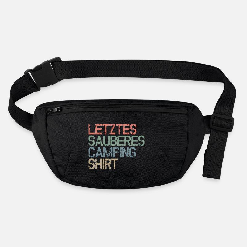 Letztes sauberes Camping - Shirt - Lustige Sprüche Stanley/Stella recycelte Gürteltasche