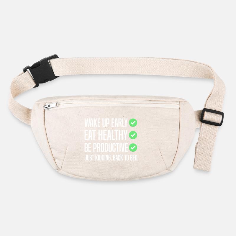 Funny New Year's Resolution Stanley/Stella recycled Hip Bag 