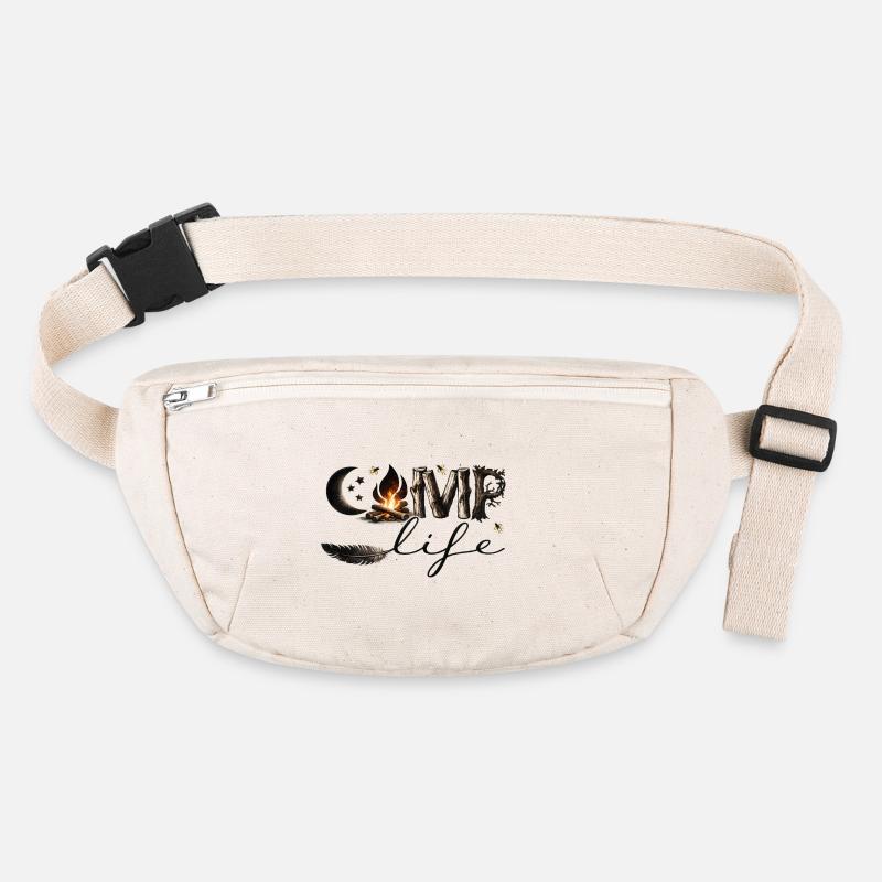 Vie de camp – Feu de camp, nature et liberté Sac banane recyclé Stanley/Stella