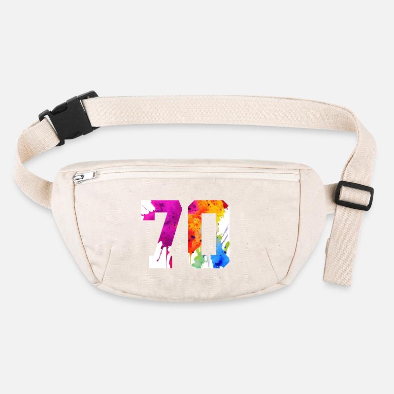 NUMMER 70 JAHRE ALT 70. GEBURTSTAG Stanley/Stella recycelte Gürteltasche