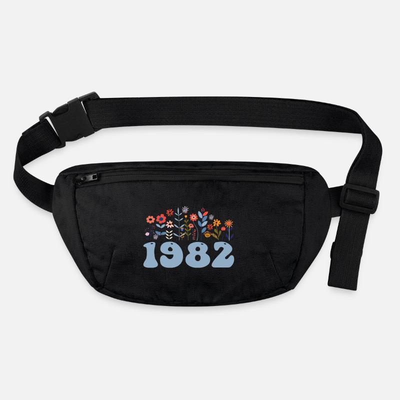 1982 Blumenmuster 1982 Blumen-thema Blumen 1982 Stanley/Stella recycelte Gürteltasche