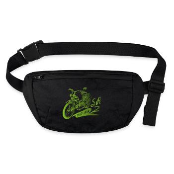 SR2 Simson schräg - Stanley/Stella recycelte Gürteltasche - Schwarz - Vorne