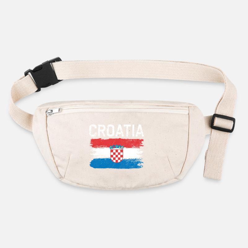 Blason du drapeau Croatie Sac banane recyclé Stanley/Stella