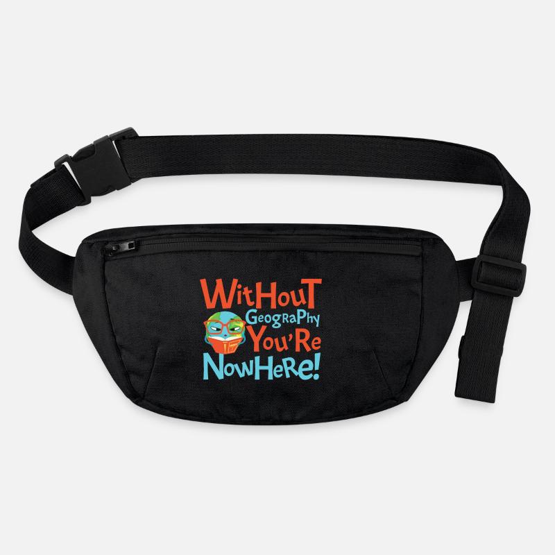 Without Geography You're Nowhere Stanley/Stella recycelte Gürteltasche