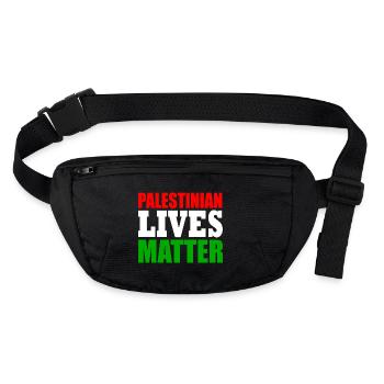 palestinian lives matter - Sac banane recyclé Stanley/Stella - noir - Devant