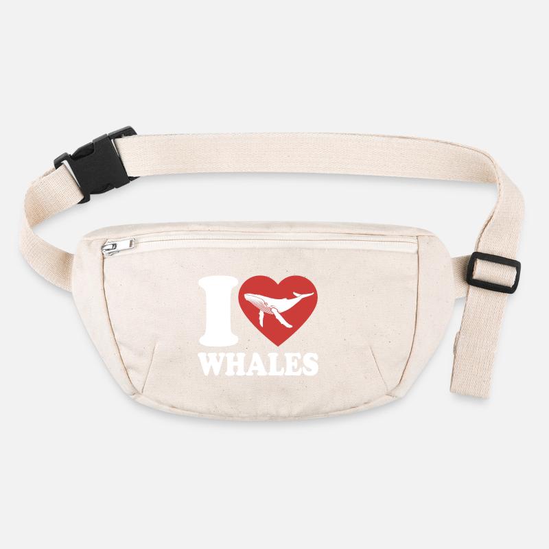 I Love Whales - Whale - Humpback Whale - Gift Stanley/Stella recycled Hip Bag 