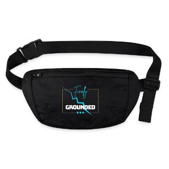 Finally grounded Phalomis - Stanley/Stella recycelte Gürteltasche - Schwarz - Vorne