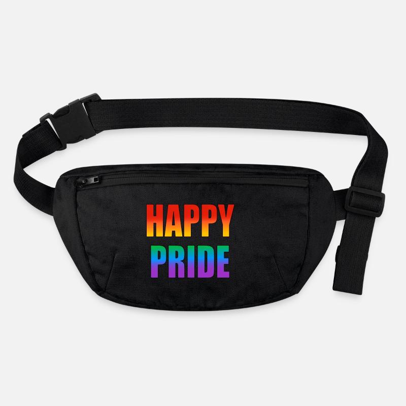 Texte arc-en-ciel Happy Pride Sac banane recyclé Stanley/Stella