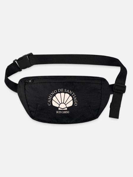 Buen Camino de Santiago - Stanley/Stella recycled Hip Bag - black - Front