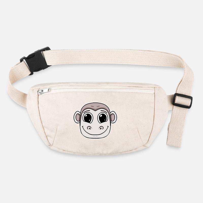 Monkey Head Animal Stanley/Stella recycled Hip Bag 