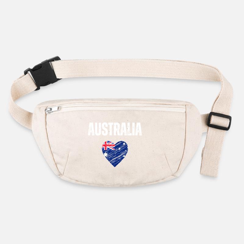 Ich liebe Australien, Flagge Australiens Stanley/Stella recycelte Gürteltasche