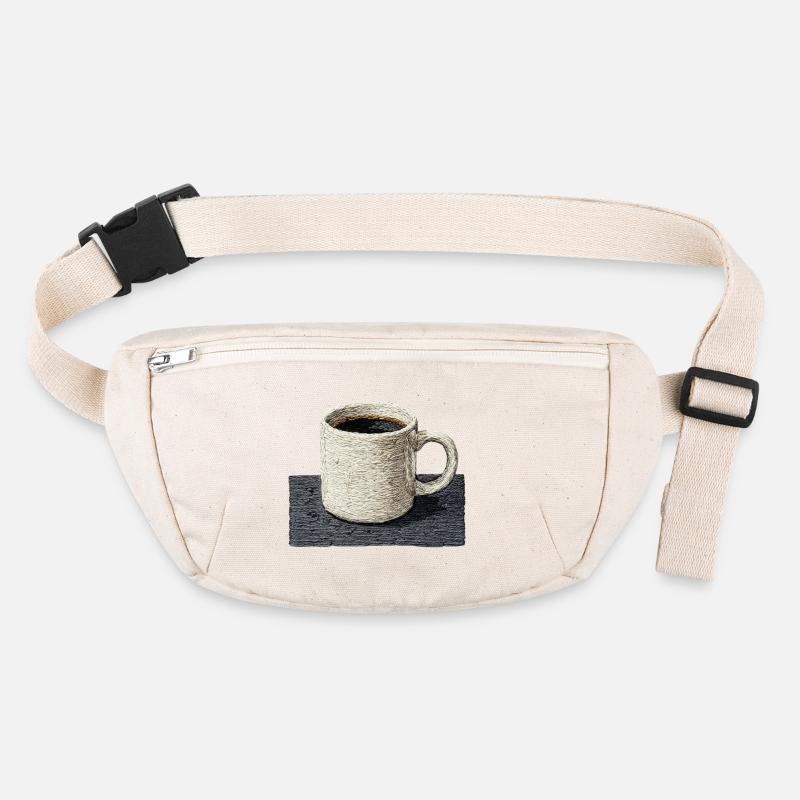 Embroidered mug of filter coffee – slow coffee Stanley/Stella recycled Hip Bag 