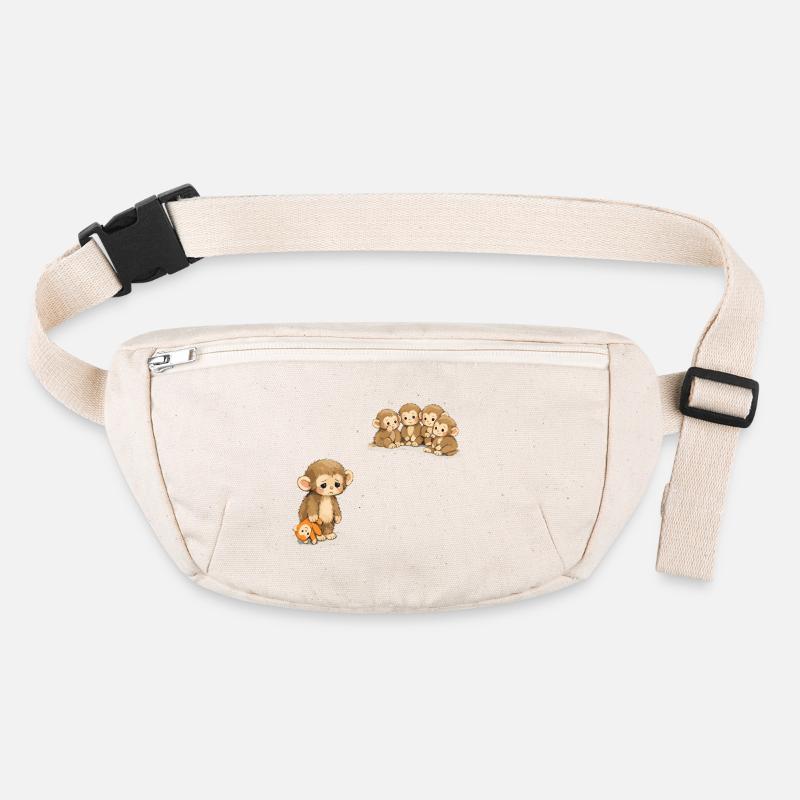 Baby Monkey Punch - Viral Sad Monkey Stanley/Stella recycelte Gürteltasche