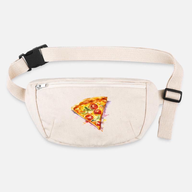 Tranche de pizza aquarelle Sac banane recyclé Stanley/Stella