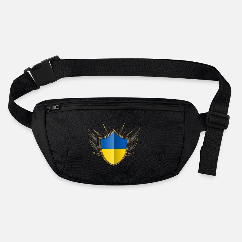 Ukraine Drapeau Gold Crest 014 Sac banane recyclé Stanley/Stella