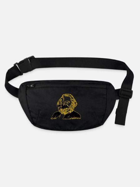 Karl Marx - Stanley/Stella recycled Hip Bag  - black - Front
