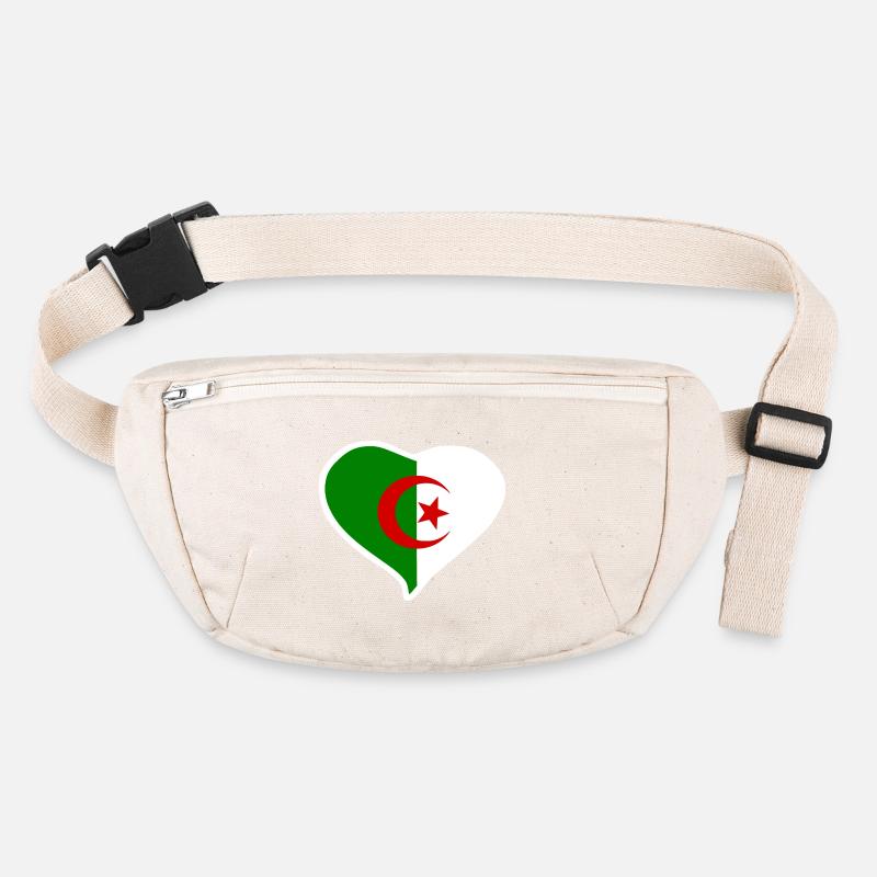 Drapeau coeur Algérie Sac banane recyclé Stanley/Stella