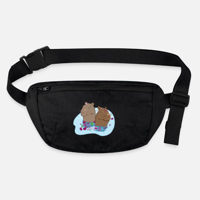 Capybaras verliebt Stanley/Stella recycelte Gürteltasche