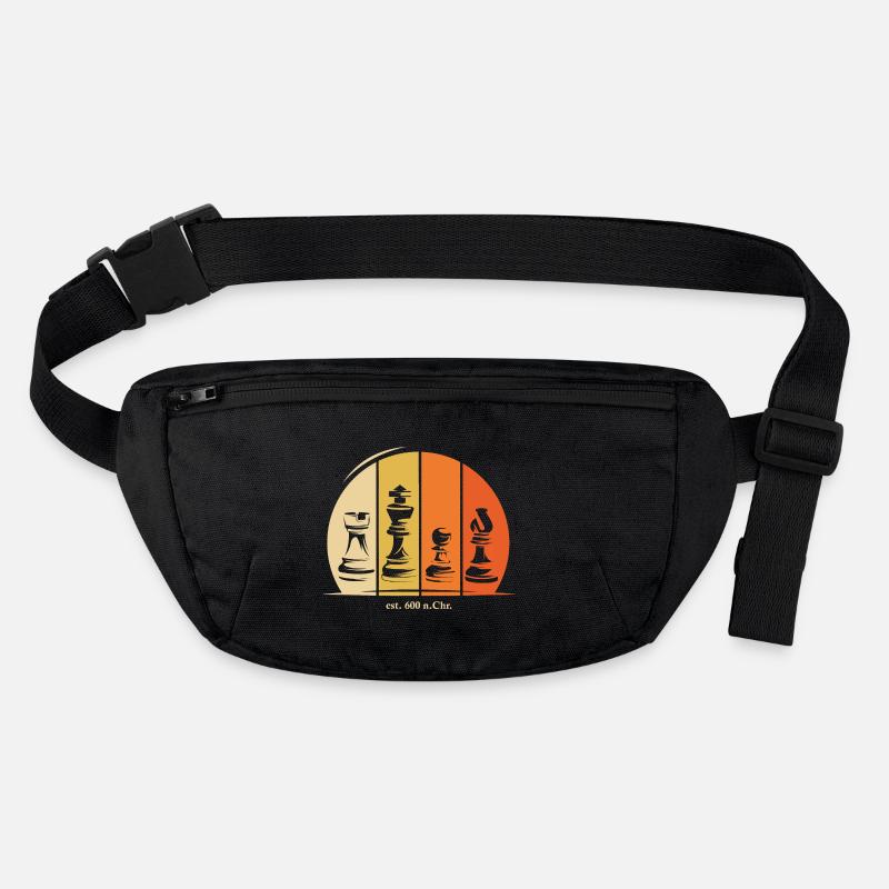 Schach Figuren Symbol Logo Geschichte retro Stanley/Stella recycelte Gürteltasche