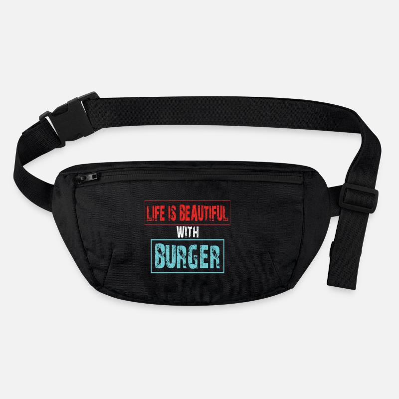 Joie de vivre avec un burger qui dit Sac banane recyclé Stanley/Stella