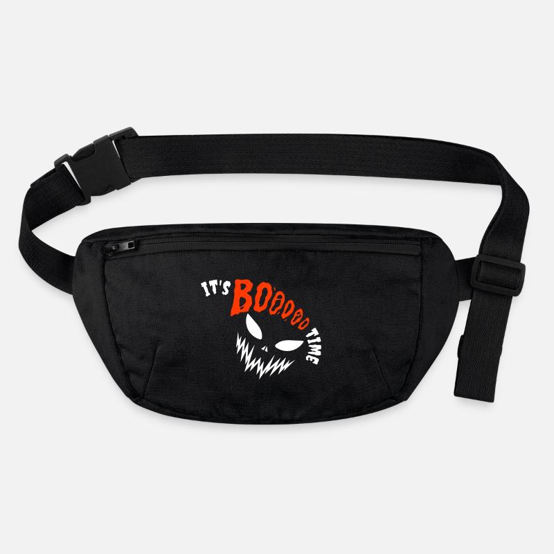 It's Booooo Time, Halloween - Sac banane recyclé Stanley/Stella - noir