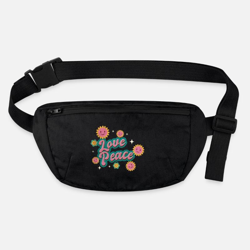 Love peace Stanley/Stella recycled Hip Bag 