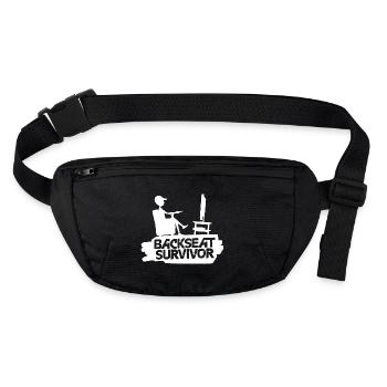 Backseat Surviver - Survival Outdoor Wild Light - Stanley/Stella recycled Hip Bag  - black - Front
