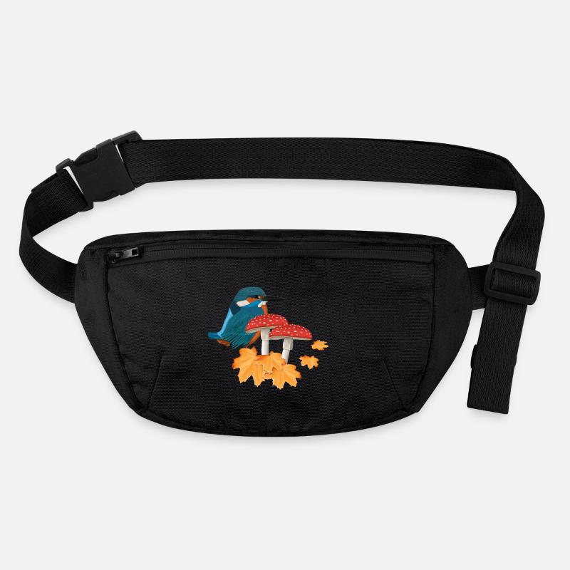 Eisvogel Herbst Vogel Vogelbeobachter Halloween Stanley/Stella recycelte Gürteltasche