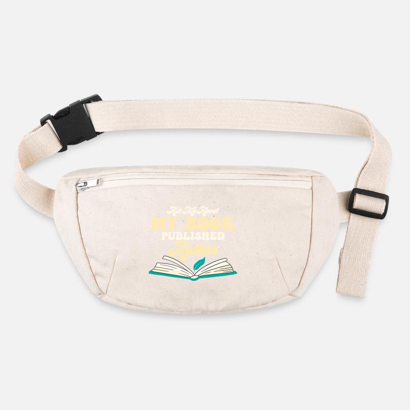 Ask Me About My Book Published Author Book Novel W Stanley/Stella recycled Hip Bag 