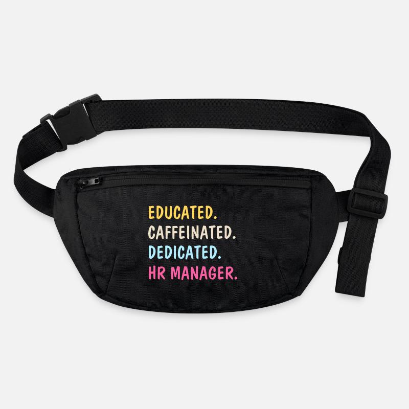 HR Manager Coffee Lover Funny Saying Stanley/Stella recycled Hip Bag 