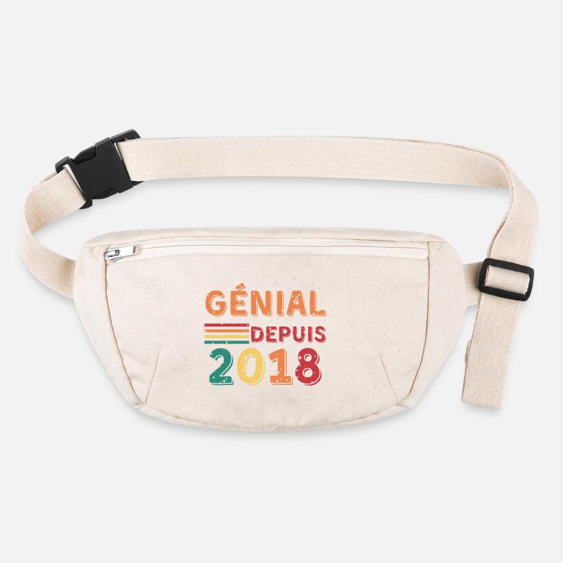 Geburtstagsgeschenk - genial seit 2018 Stanley/Stella recycelte Gürteltasche