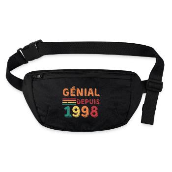 Awesome since 1998 - Stanley/Stella recycled Hip Bag  - black - Front