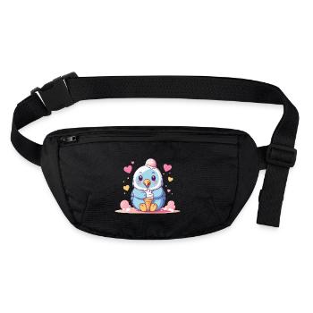 Fluffy Ice Power - Stanley/Stella recycled Hip Bag  - black - Front