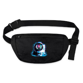 MTV Astronaut With MTV Logo - Stanley/Stella recycled Hip Bag  - black - Front