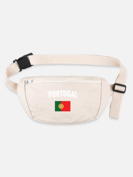 Portugal Flag - Stanley/Stella recycled Hip Bag  - natural - Front