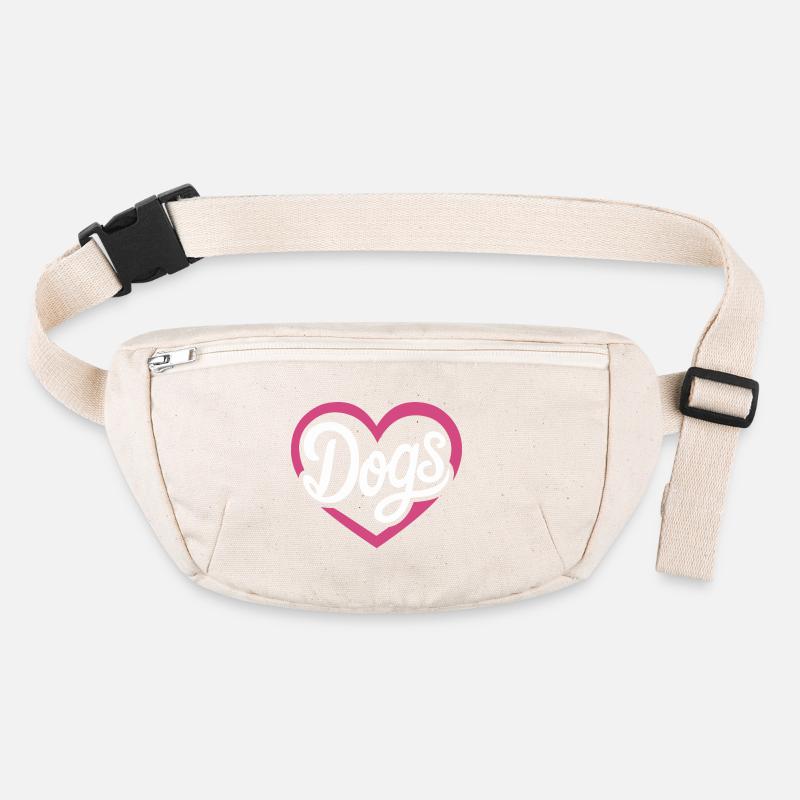 Liebe Hunde Stanley/Stella recycelte Gürteltasche
