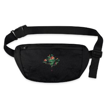 Chinesisch_Blumen in the Forbidden Stadt_Lotus1420 - Stanley/Stella recycled Hip Bag  - black - Front