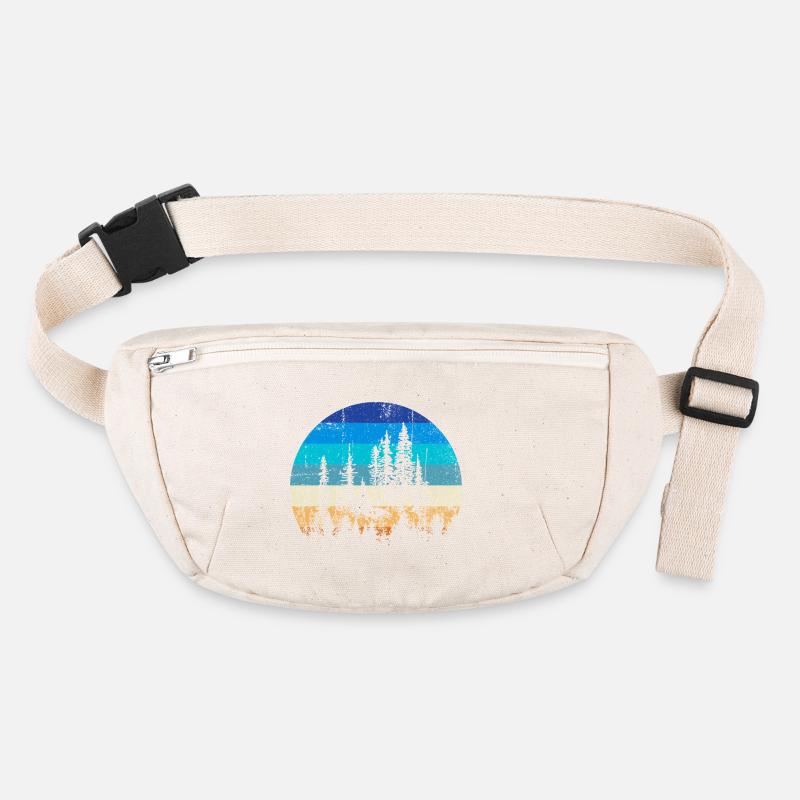 Sunset Forest Silhouette Imprimer Sac banane recyclé Stanley/Stella