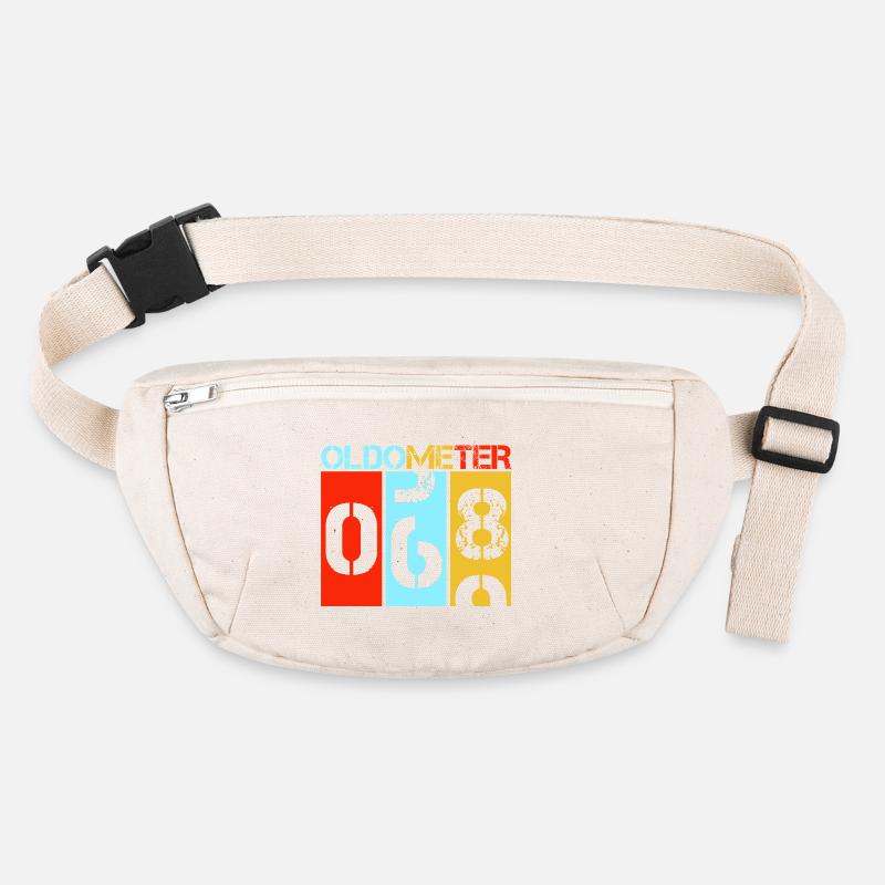 Oldometer 68 Retro 69th Birthday Milestone Stanley/Stella recycled Hip Bag 