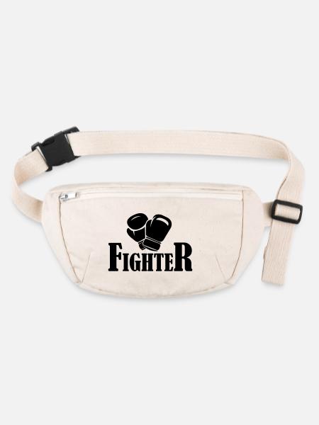 fighter - Stanley/Stella recycled Hip Bag  - natural - Front