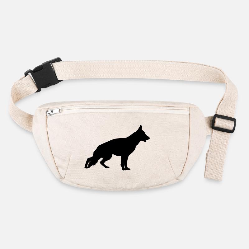 Silhouette de berger allemand 1 Sac banane recyclé Stanley/Stella