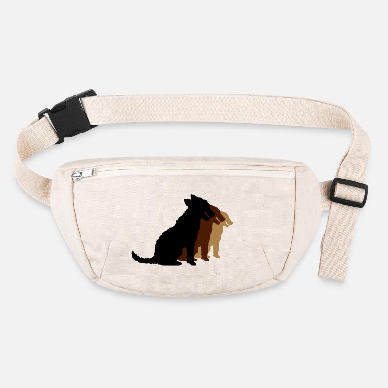 3 chiens assis équipe équipage trois amis silhouette Sac banane recyclé Stanley/Stella