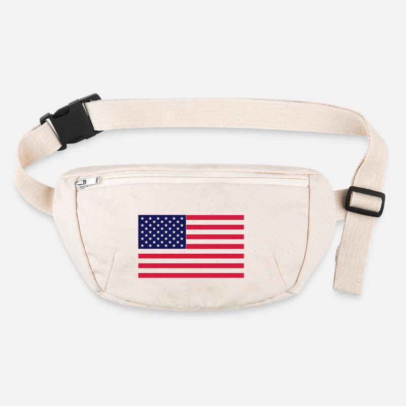 drapeau americain Sac banane recyclé Stanley/Stella