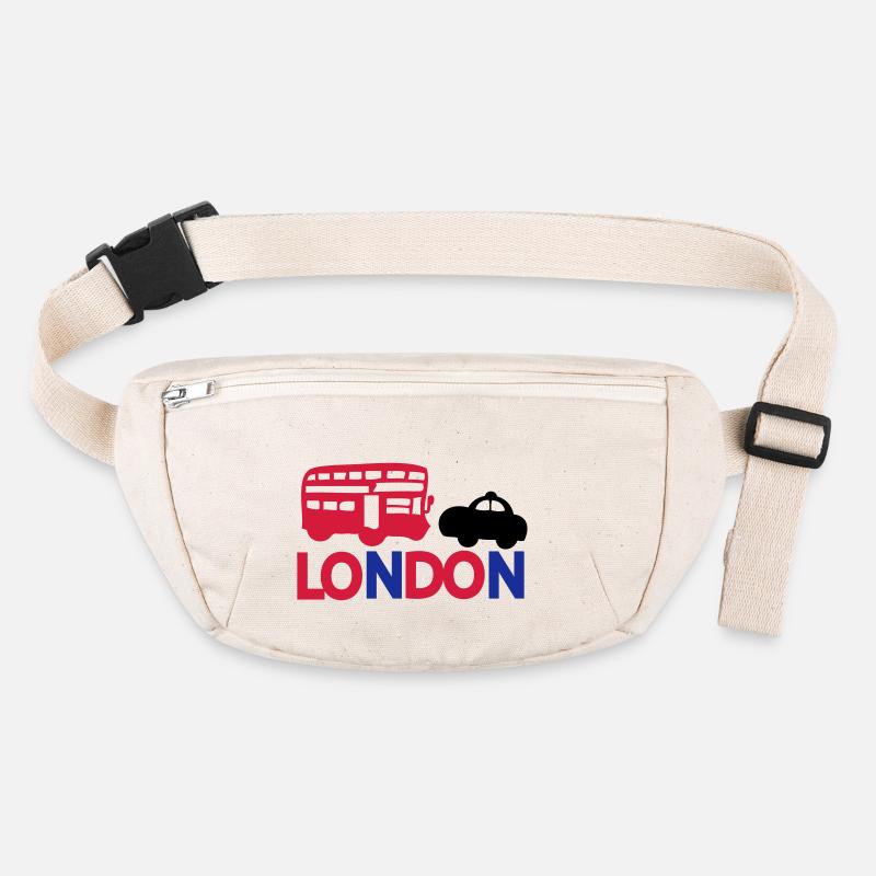 LONDON CAP BLACK & RED BUS Stanley/Stella recycelte Gürteltasche